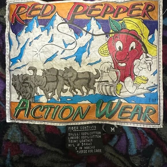 Canvas/leather vintage 80s Red Pepper long jacket trench mens medium - Picture 8 of 9